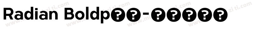 Radian Boldp下载字体转换